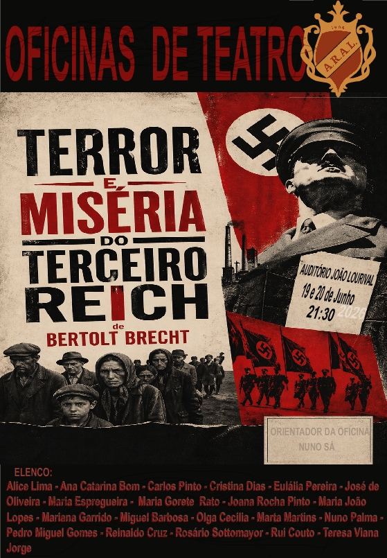 Terror e Miséria do Terceiro Reich pelas oficinas dos adultos do Arurora da Liberdade